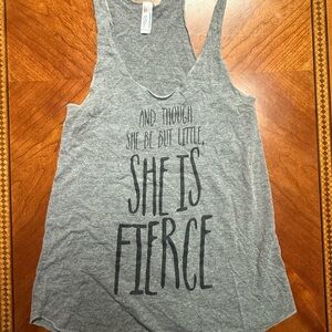 American Apparel Gray Racerback Tank Top